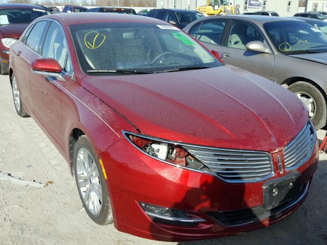 3LN6L2LU7GR634620 - 2016 LINCOLN MKZ HYBRID RED photo 9