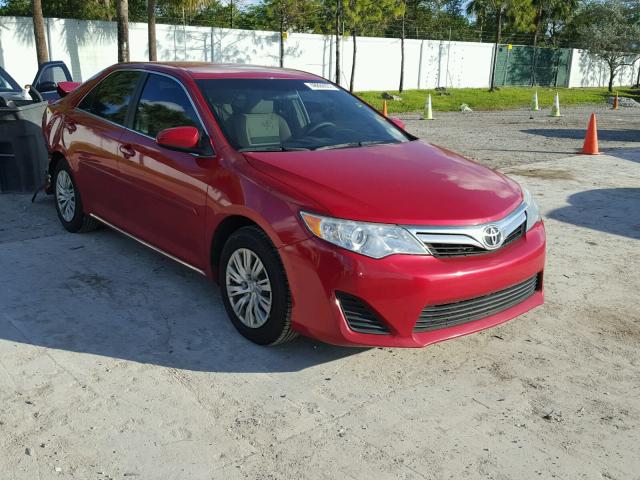 4T1BF1FK2EU866588 - 2014 TOYOTA CAMRY L RED photo 1