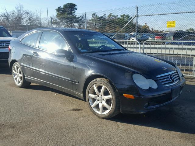 WDBRN40J84A609103 - 2004 MERCEDES-BENZ C 230K SPO BLACK photo 1