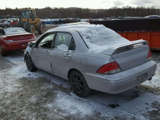 JA3AJ36EX2U080116 - 2002 MITSUBISHI LANCER LS SILVER photo 3