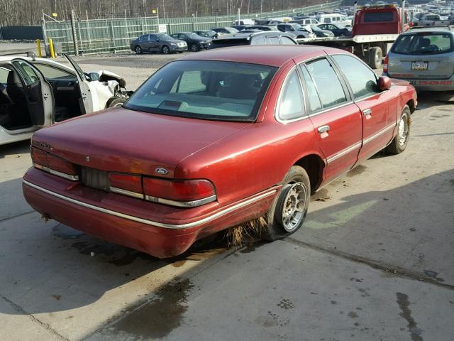 2FALP74W0TX207905 - 1996 FORD CROWN VICT RED photo 4