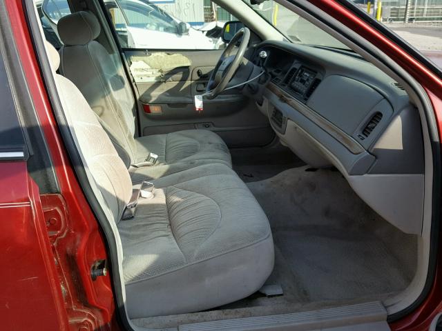 2FALP74W0TX207905 - 1996 FORD CROWN VICT RED photo 5