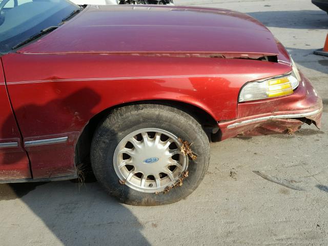 2FALP74W0TX207905 - 1996 FORD CROWN VICT RED photo 9