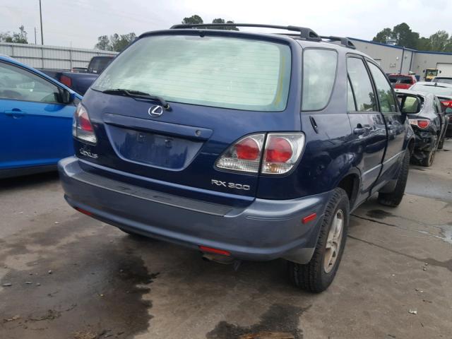 JTJGF10U720133778 - 2002 LEXUS RX 300 BLUE photo 4