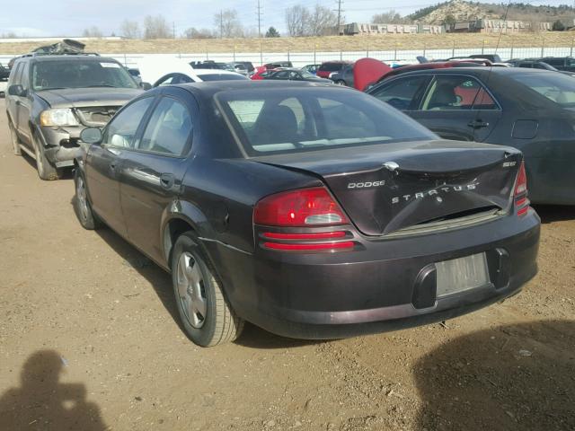 1B3EL36X53N563850 - 2003 DODGE STRATUS SE MAROON photo 3