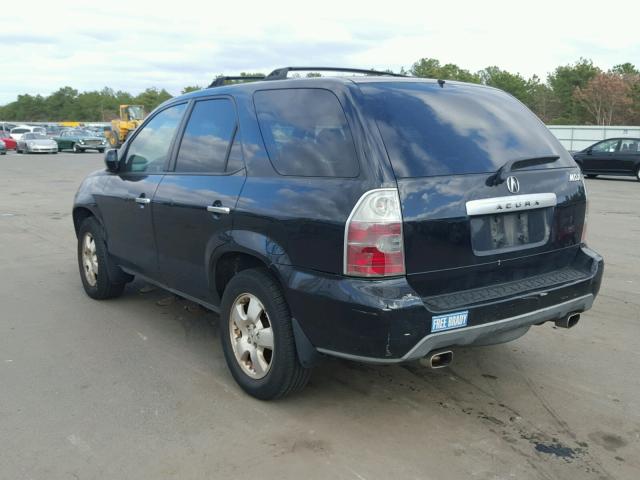 2HNYD18276H549972 - 2006 ACURA MDX BLACK photo 3