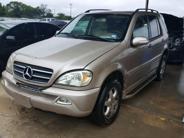 4JGAB75E74A503936 - 2004 MERCEDES-BENZ ML 500 GOLD photo 2