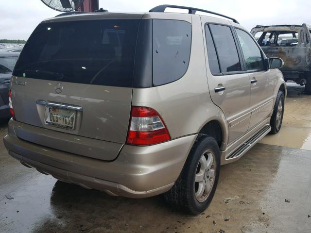 4JGAB75E74A503936 - 2004 MERCEDES-BENZ ML 500 GOLD photo 4