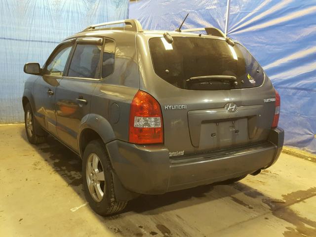 KM8JM12B17U560928 - 2007 HYUNDAI TUCSON GLS GRAY photo 3