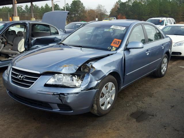 5NPET46CX9H553938 - 2009 HYUNDAI SONATA GLS BLUE photo 2