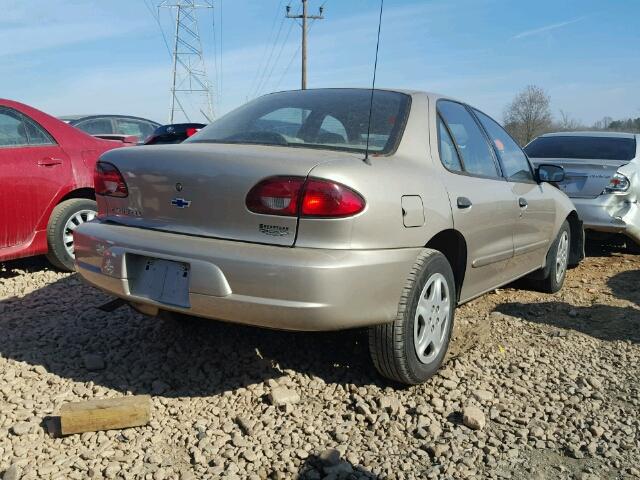 1G1JF524527126101 - 2002 CHEVROLET CAVALIER L TAN photo 4