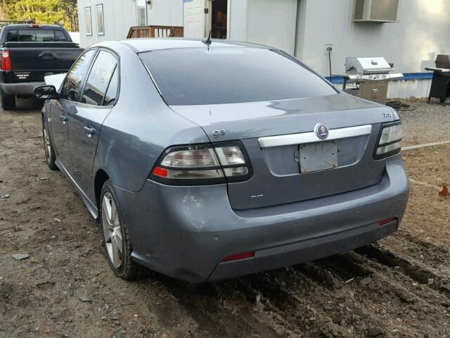 YS3FB49Y481113985 - 2008 SAAB 9-3 2.0T GRAY photo 3