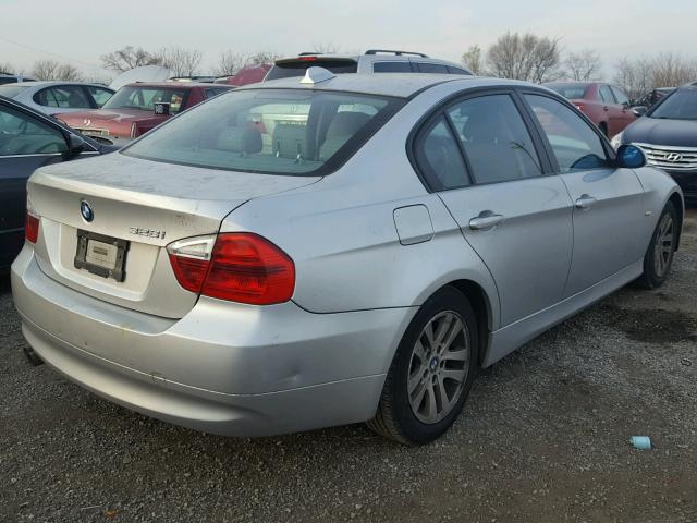 WBAVA33547FV66159 - 2007 BMW 328 I SILVER photo 4