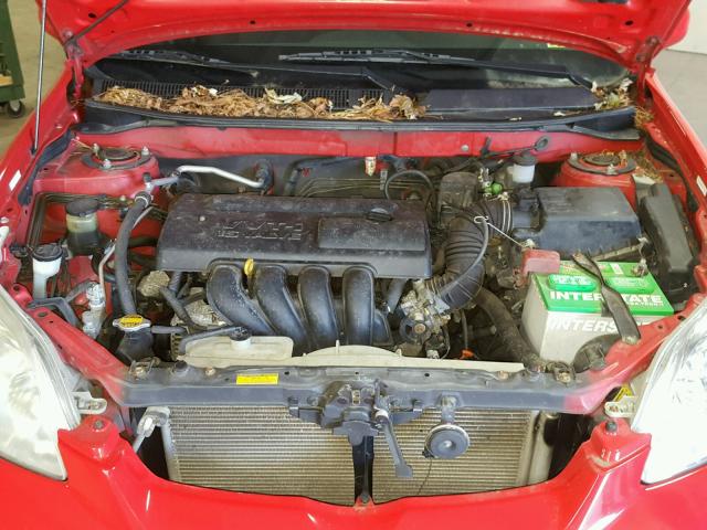 2T1KR32E83C020533 - 2003 TOYOTA COROLLA MA RED photo 7