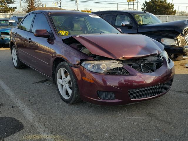 1YVHP80D665M02112 - 2006 MAZDA 6 S MAROON photo 1