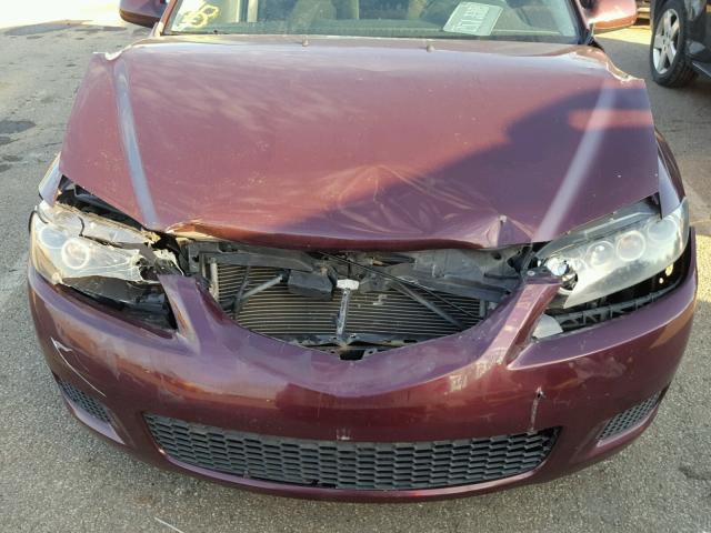 1YVHP80D665M02112 - 2006 MAZDA 6 S MAROON photo 9