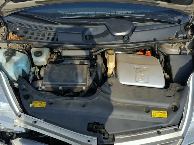 JTDKB20U040044846 - 2004 TOYOTA PRIUS GOLD photo 7