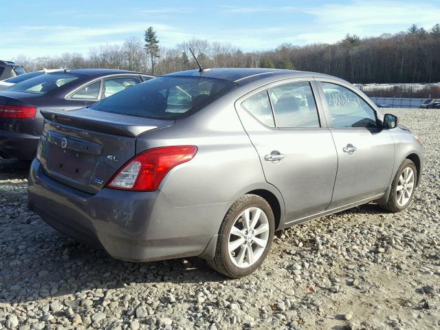 3N1CN7AP8GL822404 - 2016 NISSAN VERSA S GRAY photo 4