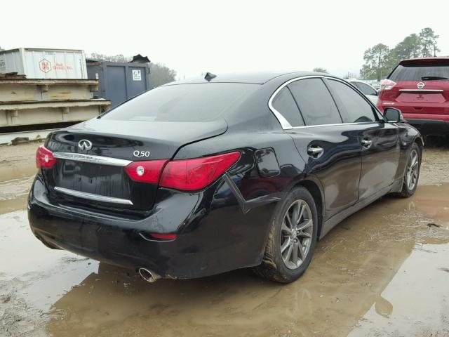 JN1BV7AP9FM351251 - 2015 INFINITI Q50 BASE BLACK photo 4