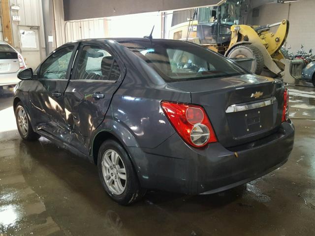 1G1JC5SH3C4215633 - 2012 CHEVROLET SONIC LT BLACK photo 3