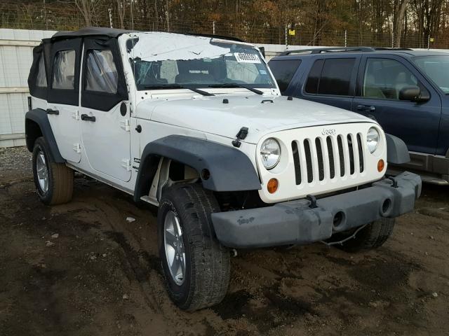 1J4BA3H18AL105660 - 2010 JEEP WRANGLER U WHITE photo 1