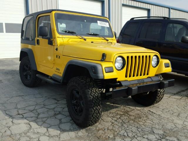 1J4FA39S04P763558 - 2004 JEEP WRANGLER X YELLOW photo 1