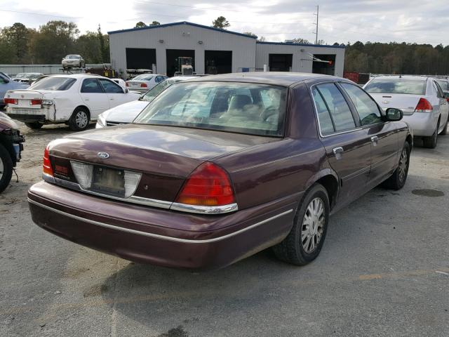 2FAHP74W83X161407 - 2003 FORD CROWN VICT MAROON photo 4