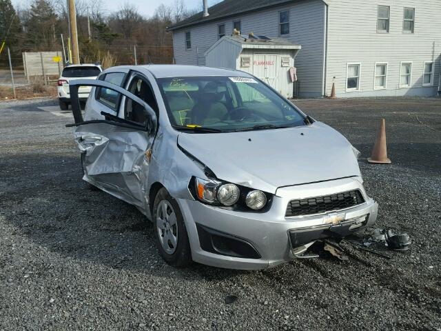 1G1JA6SG8E4129482 - 2014 CHEVROLET SONIC LS SILVER photo 1