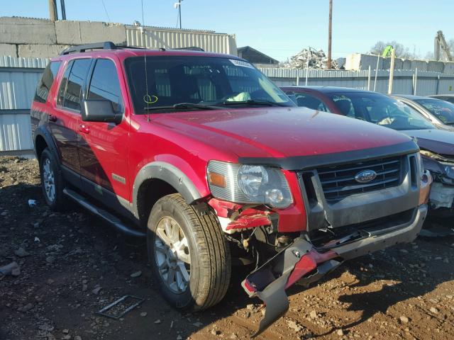 1FMEU73E58UA91633 - 2008 FORD EXPLORER X RED photo 1