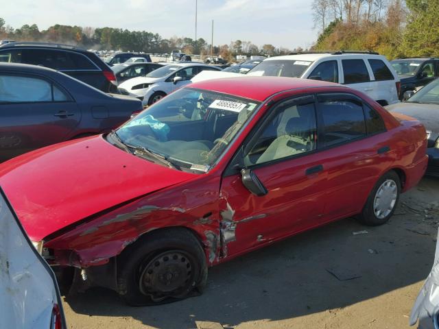 JA3AY26C51U004063 - 2001 MITSUBISHI MIRAGE ES RED photo 2