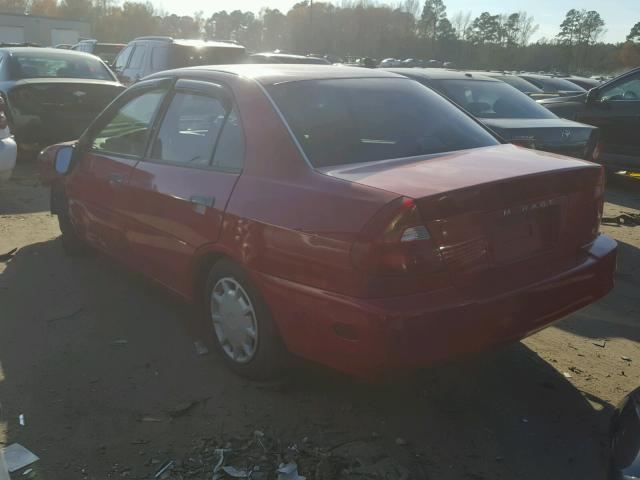 JA3AY26C51U004063 - 2001 MITSUBISHI MIRAGE ES RED photo 3