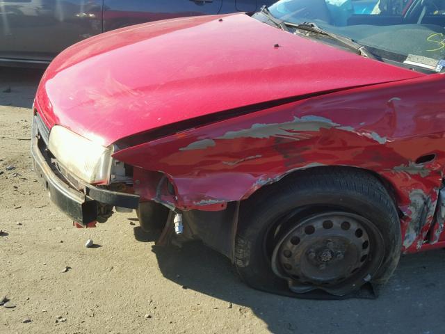 JA3AY26C51U004063 - 2001 MITSUBISHI MIRAGE ES RED photo 9