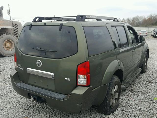 5N1AR18U95C728330 - 2005 NISSAN PATHFINDER GREEN photo 4