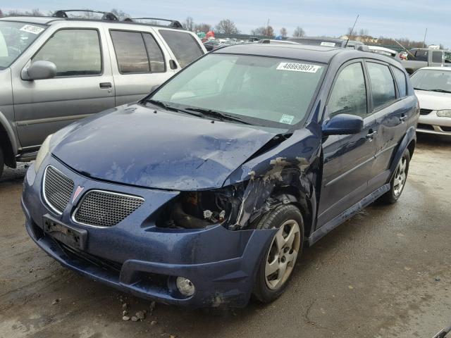 5Y2SL65847Z412445 - 2007 PONTIAC VIBE BLUE photo 2