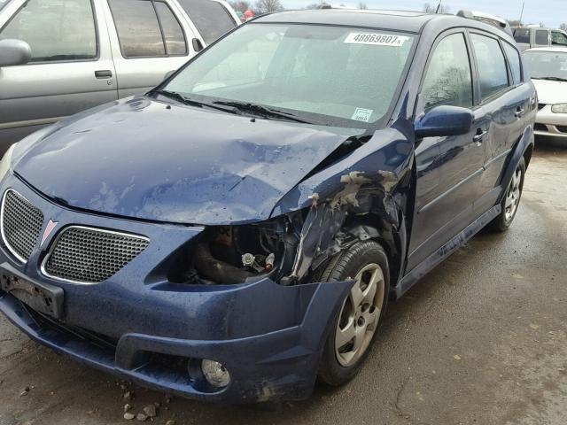 5Y2SL65847Z412445 - 2007 PONTIAC VIBE BLUE photo 9