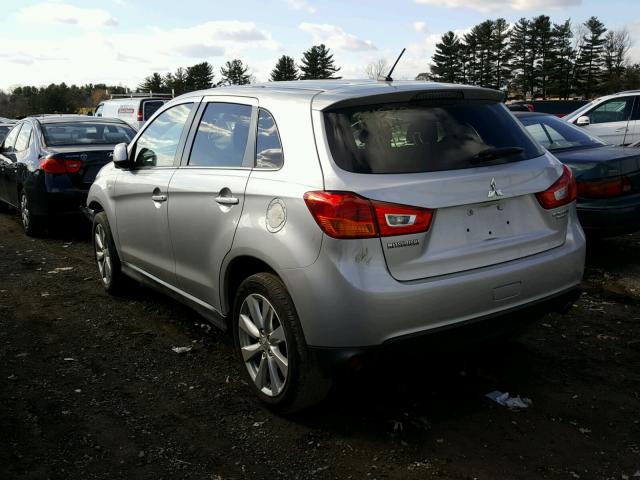 4A4AR4AU1DE020648 - 2013 MITSUBISHI OUTLANDER SILVER photo 3