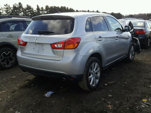 4A4AR4AU1DE020648 - 2013 MITSUBISHI OUTLANDER SILVER photo 4