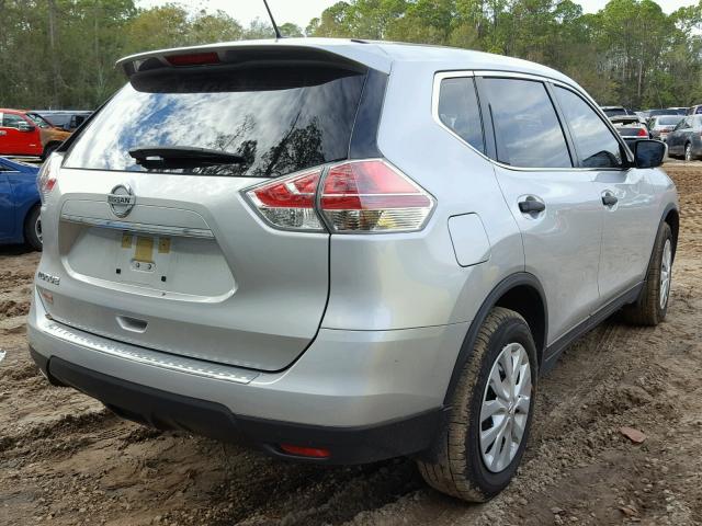 JN8AT2MT5GW016430 - 2016 NISSAN ROGUE S SILVER photo 4