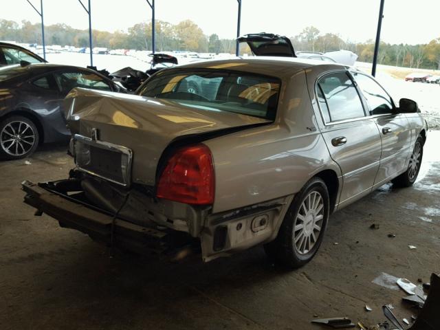 1LNHM82W65Y617415 - 2005 LINCOLN TOWN CAR S TAN photo 4