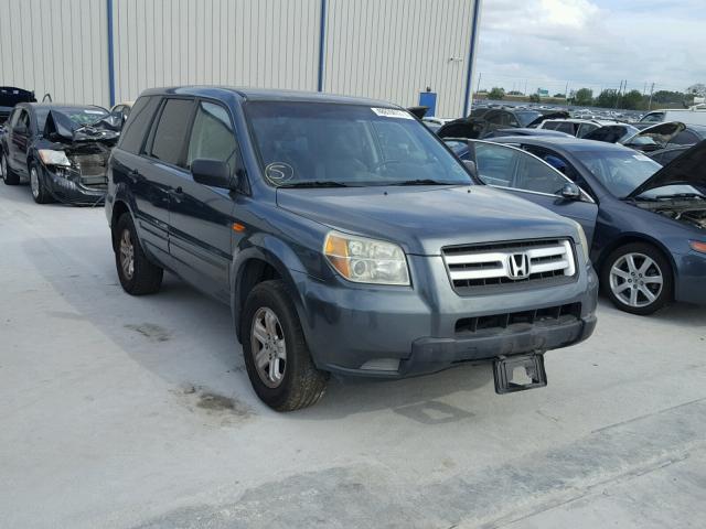 5FNYF28146B031434 - 2006 HONDA PILOT LX BLUE photo 1