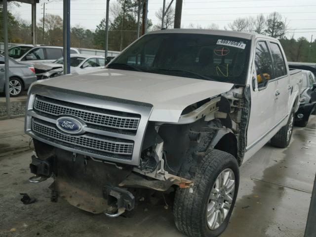 1FTFW1EV4AFC59933 - 2010 FORD F150 SUPER WHITE photo 2