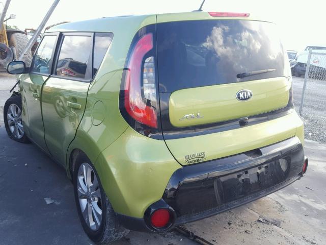 KNDJP3A56G7819835 - 2016 KIA SOUL + GREEN photo 3