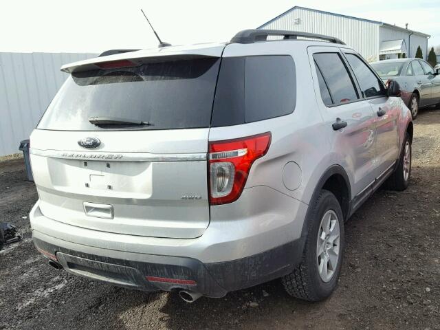 1FM5K8B84DGC66471 - 2013 FORD EXPLORER SILVER photo 4