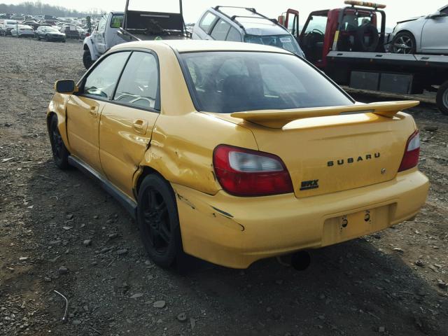 JF1GD296X3G503462 - 2003 SUBARU IMPREZA WR YELLOW photo 3