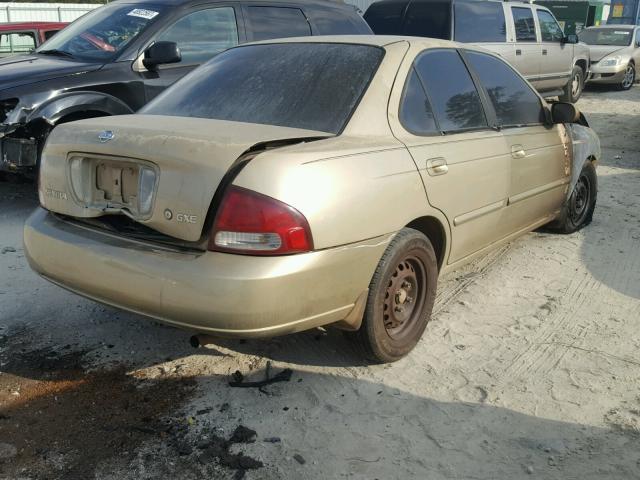 3N1CB51D52L640784 - 2002 NISSAN SENTRA XE GOLD photo 4