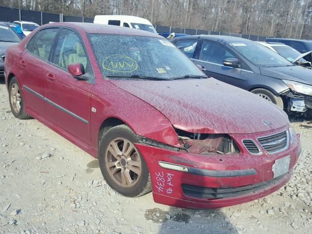 YS3FD49Y661138992 - 2006 SAAB 9-3 BASE RED photo 1