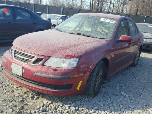 YS3FD49Y661138992 - 2006 SAAB 9-3 BASE RED photo 2