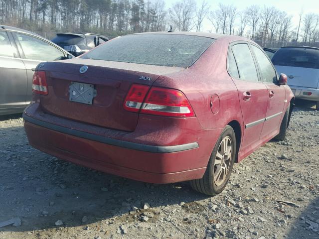 YS3FD49Y661138992 - 2006 SAAB 9-3 BASE RED photo 4