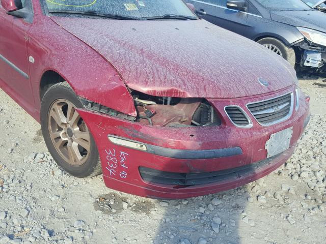 YS3FD49Y661138992 - 2006 SAAB 9-3 BASE RED photo 9