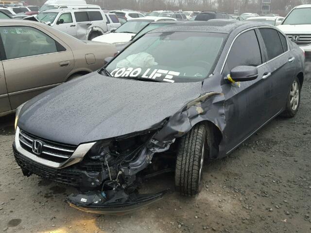 1HGCR3F89DA036269 - 2013 HONDA ACCORD EXL GRAY photo 2